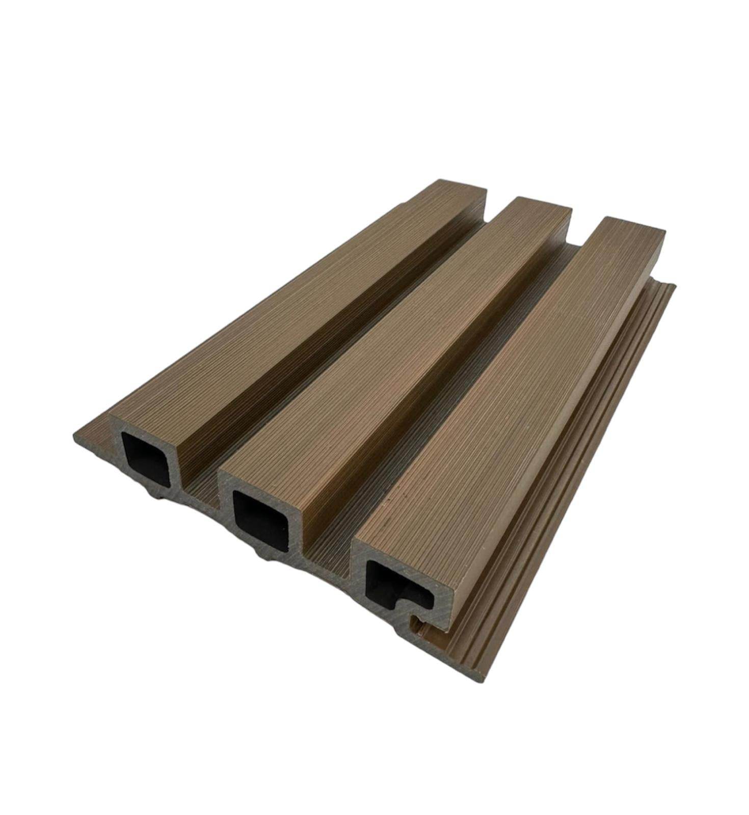 Composite Slatted Cladding Golden Oak - Series 2