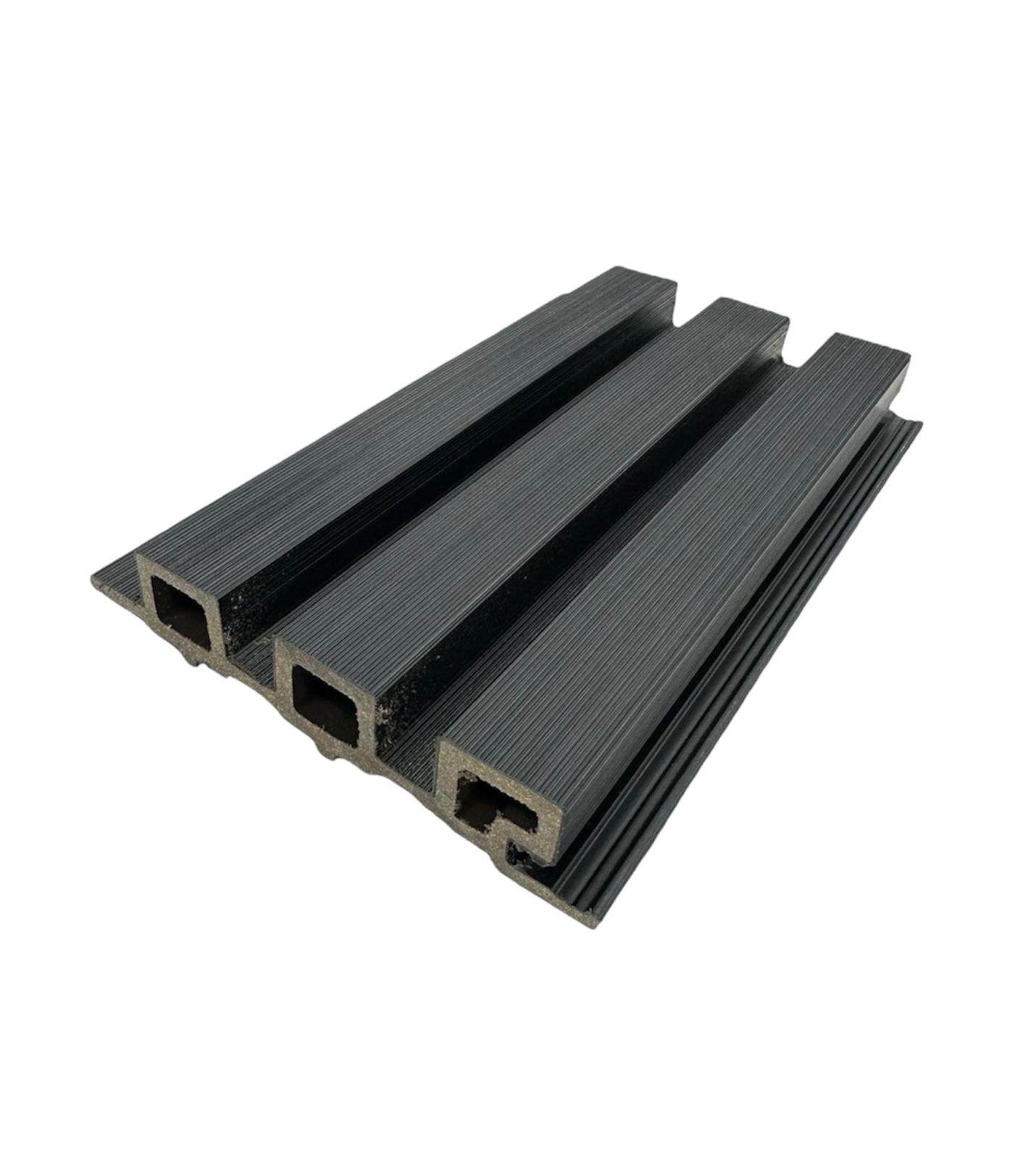 Composite Slatted Cladding Black - Series 2