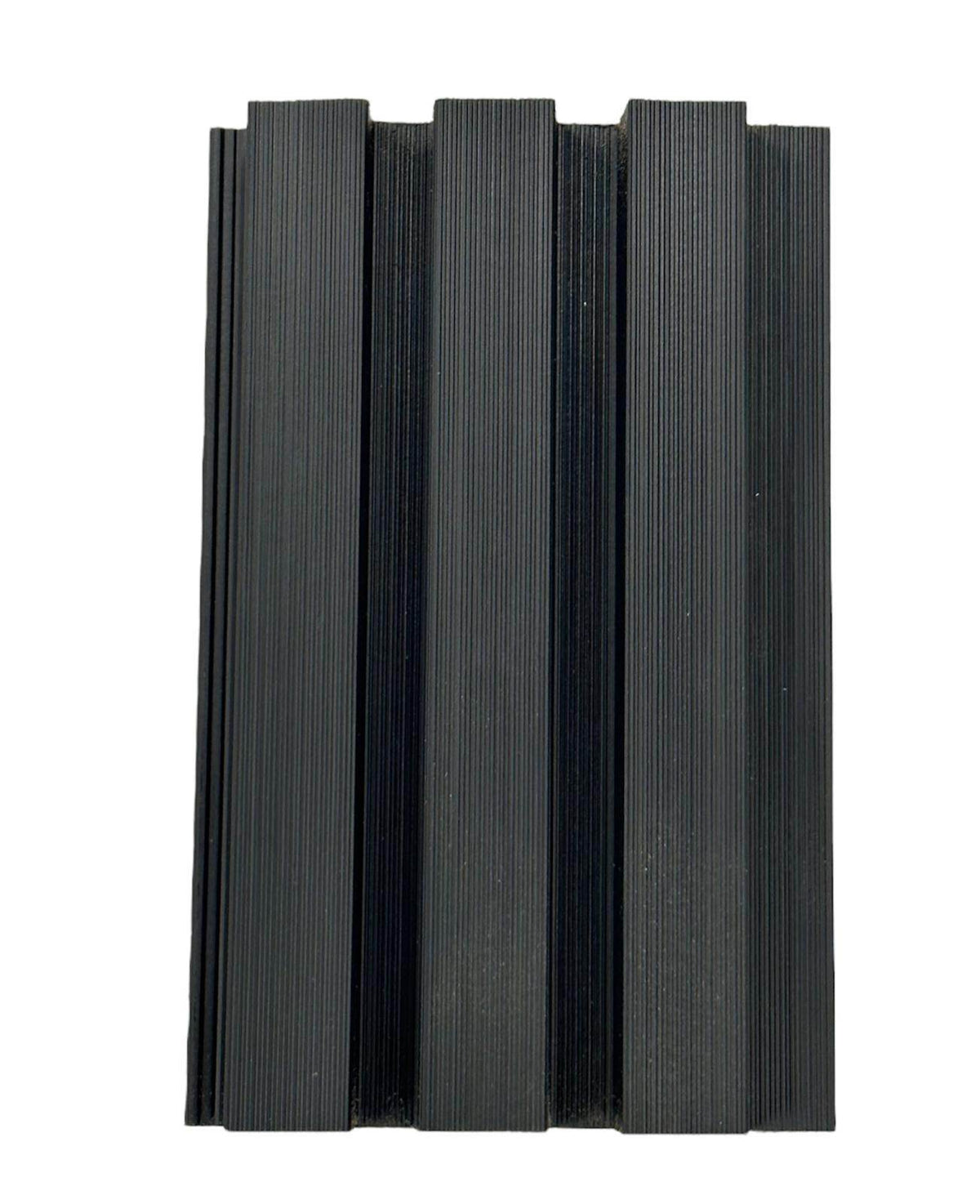 Composite Slatted Cladding Black Sample - Series 2