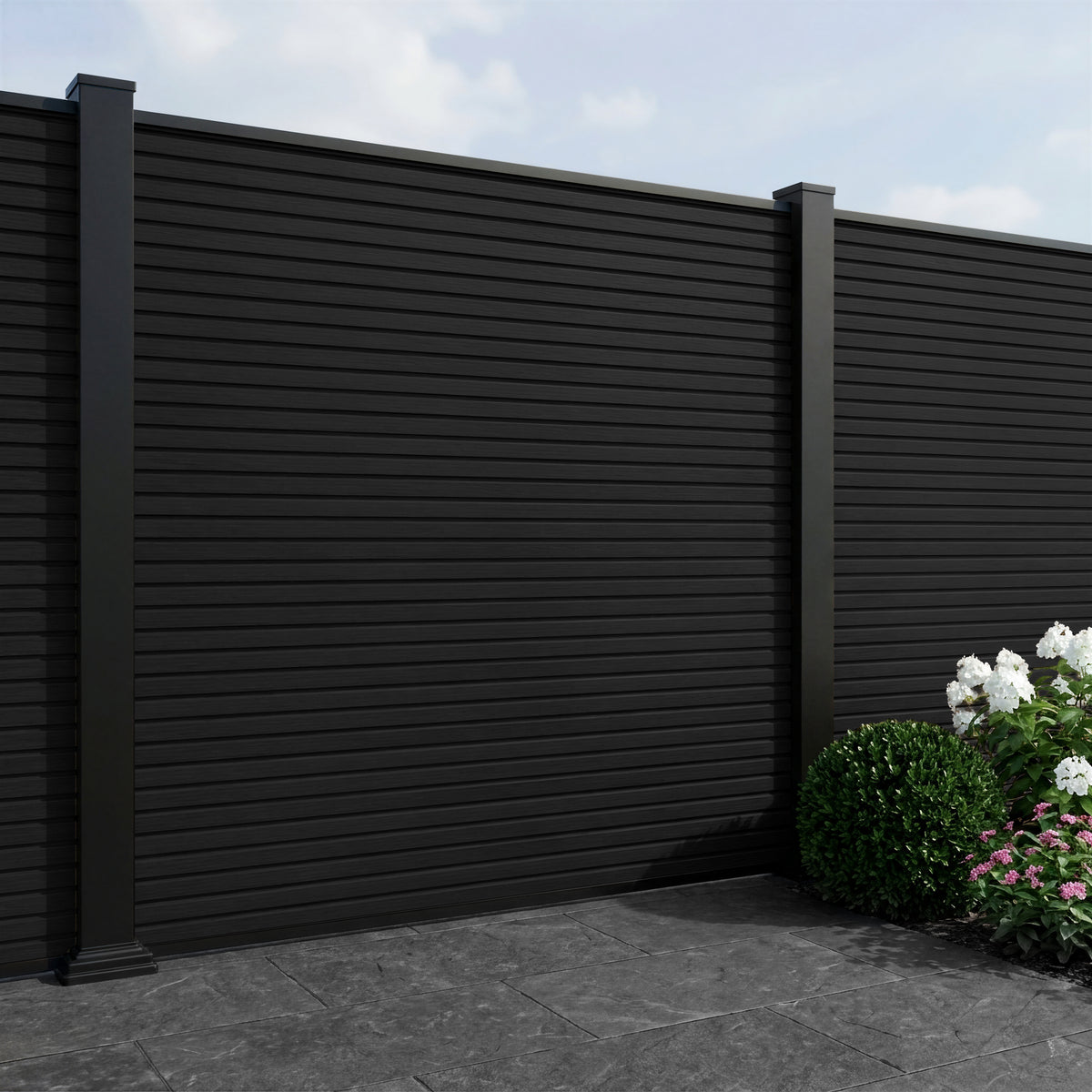 Co-Extrusion Composite Complete Slatted Fencing Kit 16cmx1.83m  - 6FT HIGH