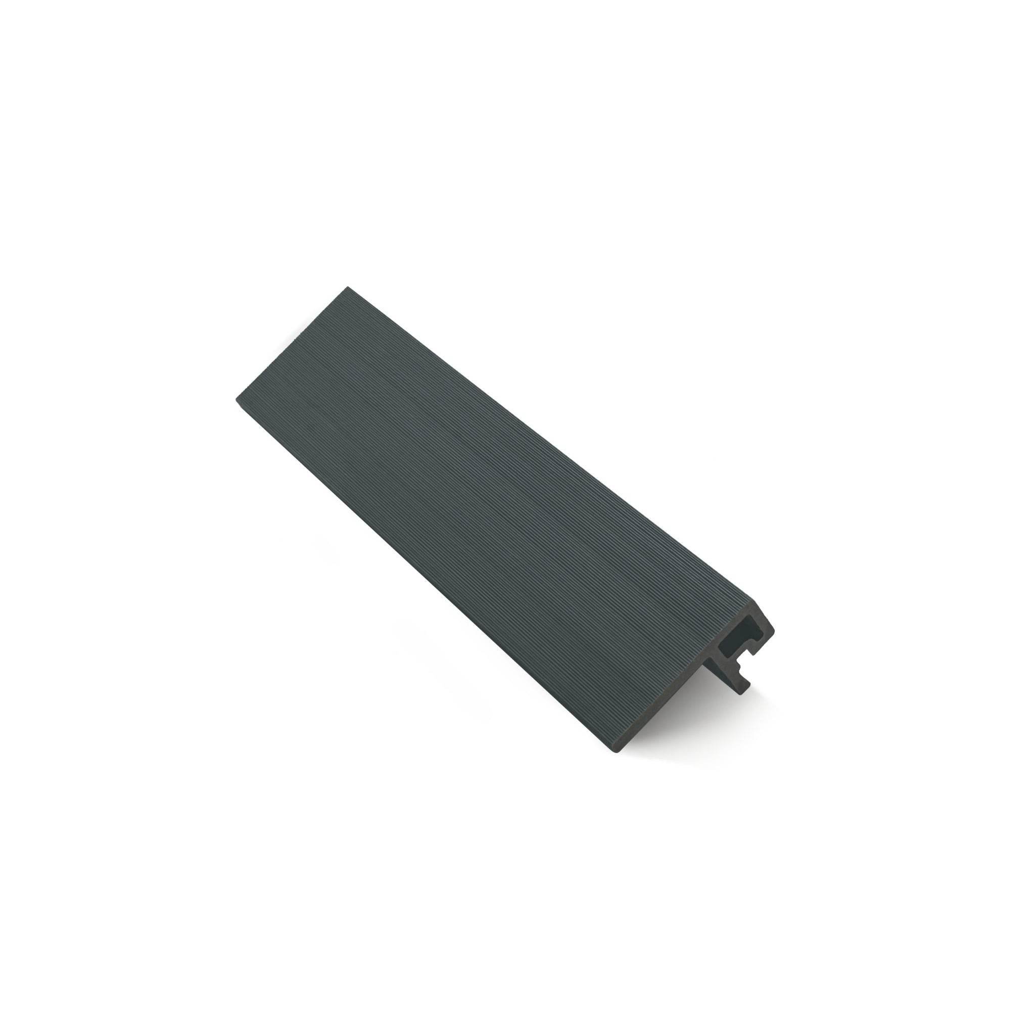 Anthracite Composite Slatted Cladding F Trim