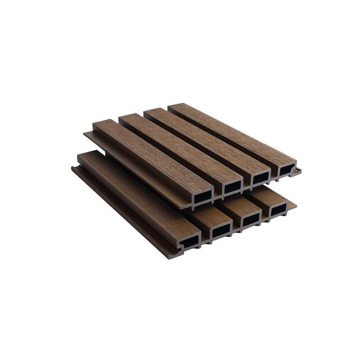 Composite Slatted Cladding Golden Oak - Series 1