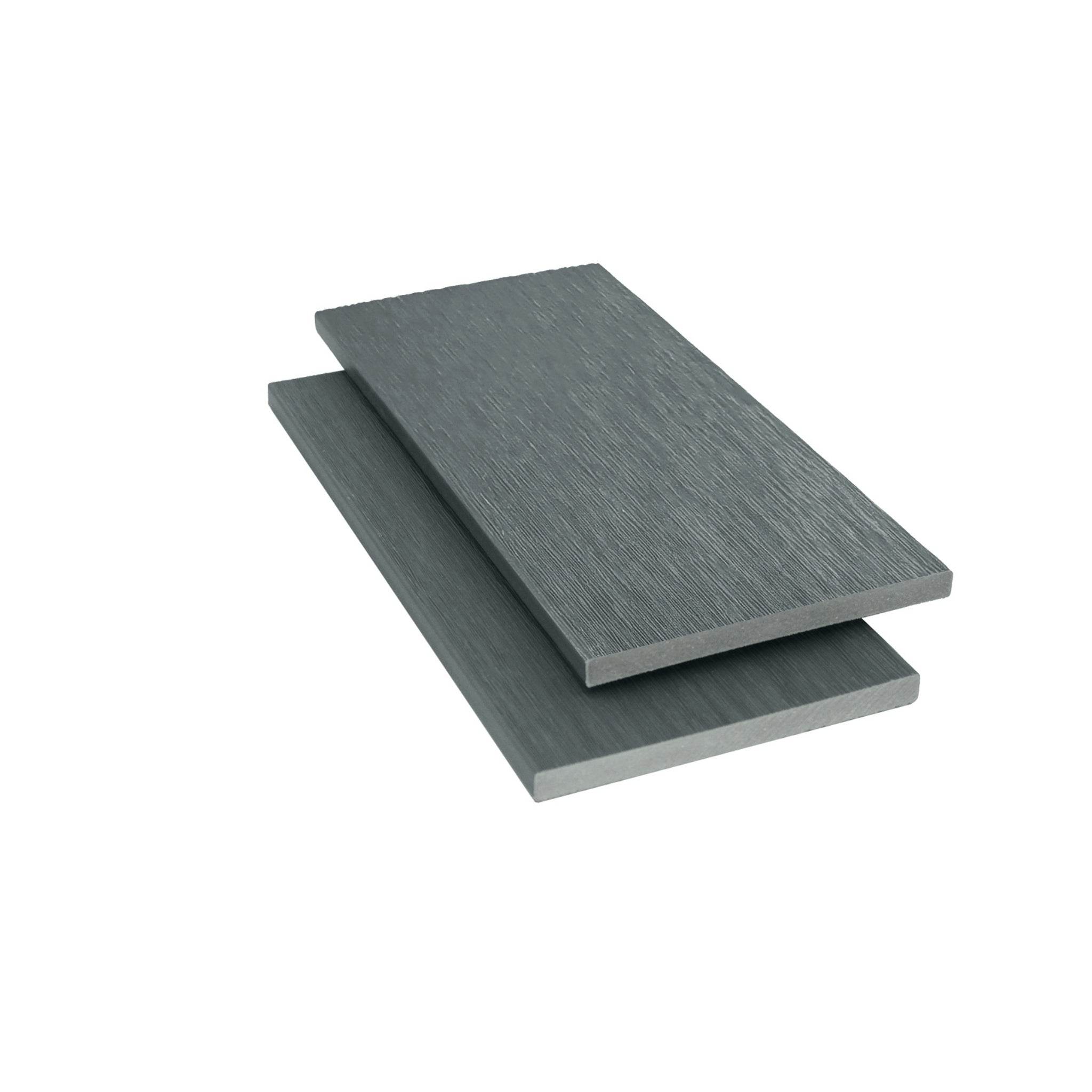 Silver Composite Slatted Cladding Fascia Board 3.6m