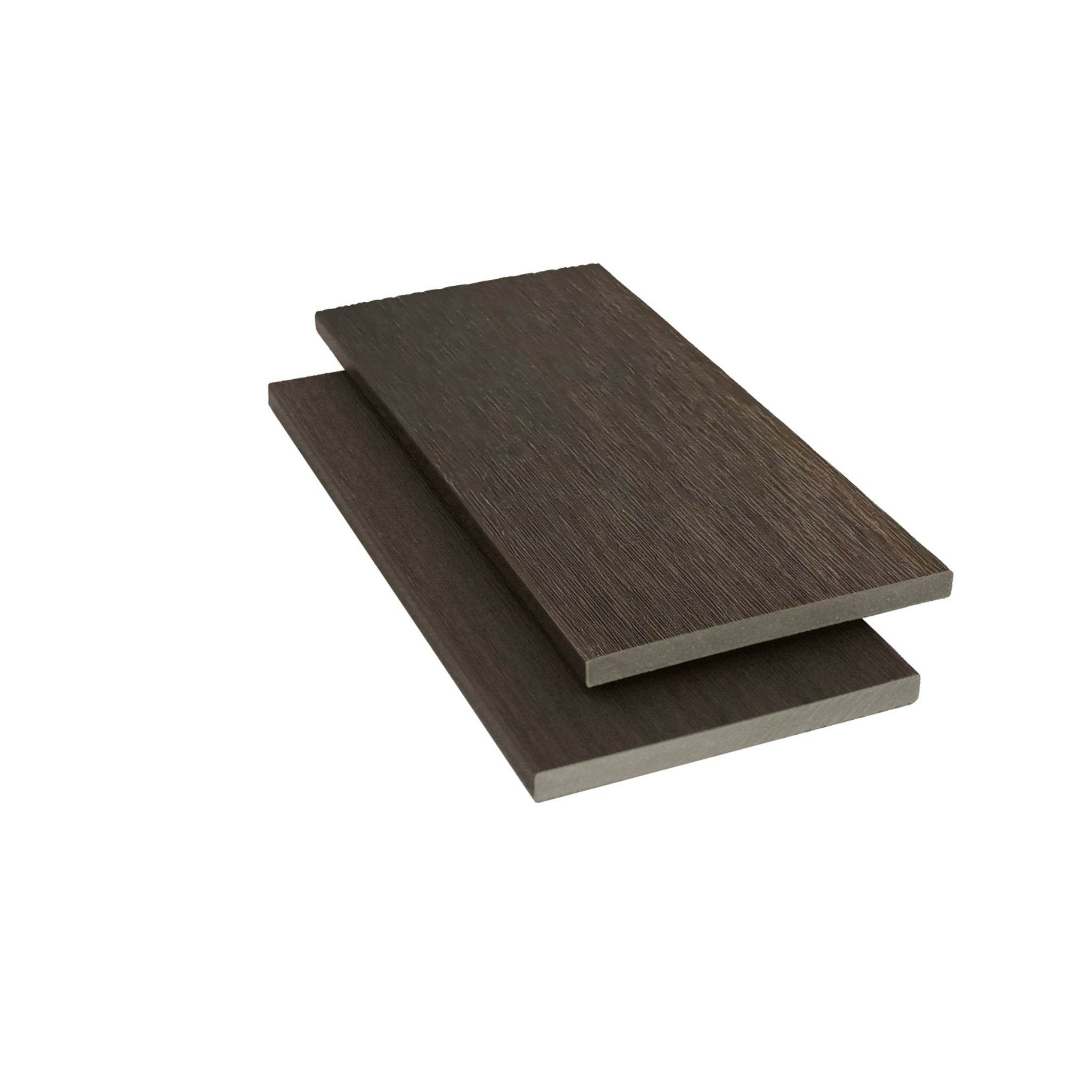 Walnut Composite Slatted Cladding Fascia Board 3.6m