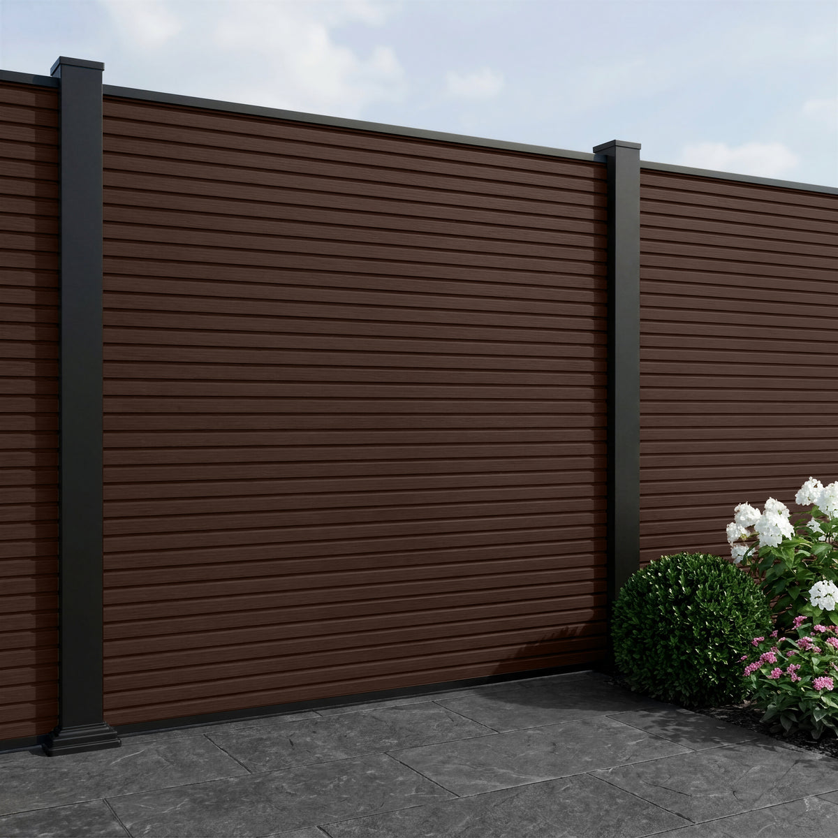 Co-Extrusion Composite Complete Slatted Fencing Kit 16cmx1.83m  - 6FT HIGH