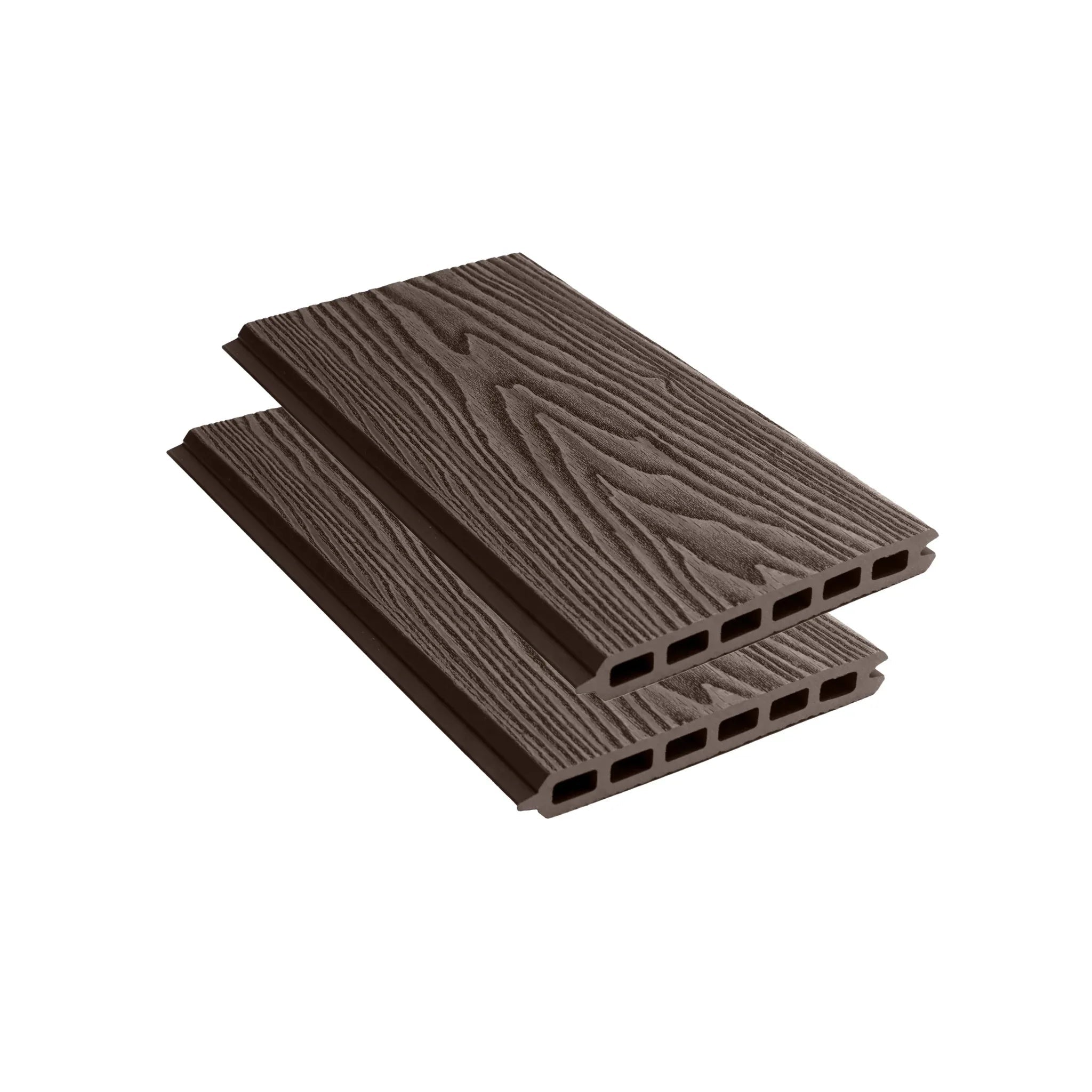 Composite Woodgrain Fencing Slat - Chocolate - 1.8m