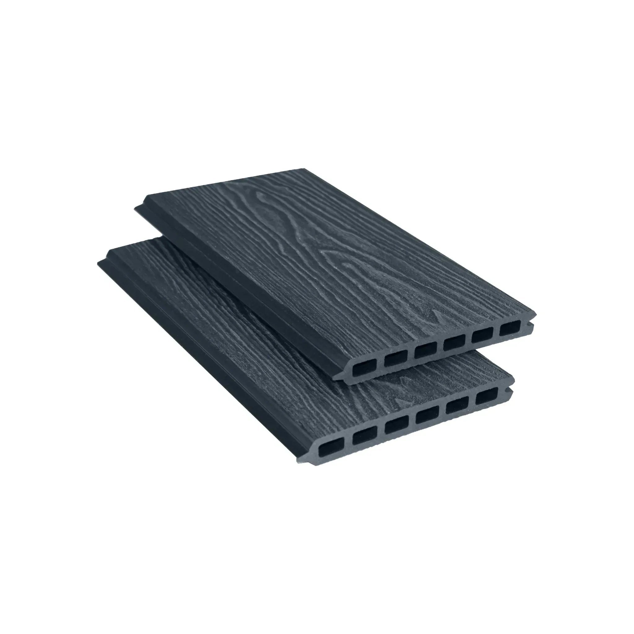 Composite Woodgrain Fencing Slat - Grey - 2.2m